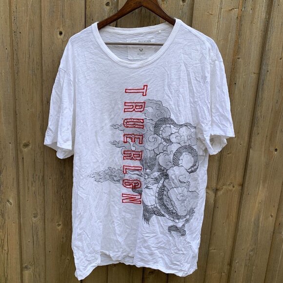 True Religion BIG LOGO T Shirt XXL - Picture 2 of 5